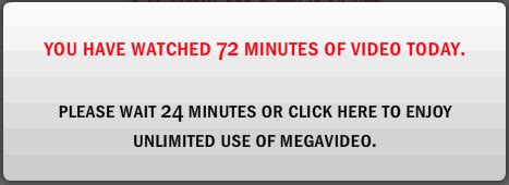 How to Avoid Megavideo's Time limit (72mins) .